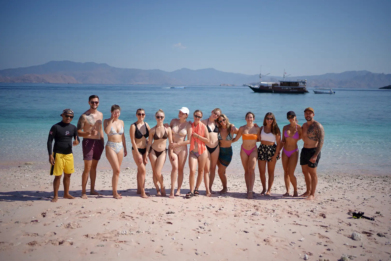 Photo group at Pink Beach